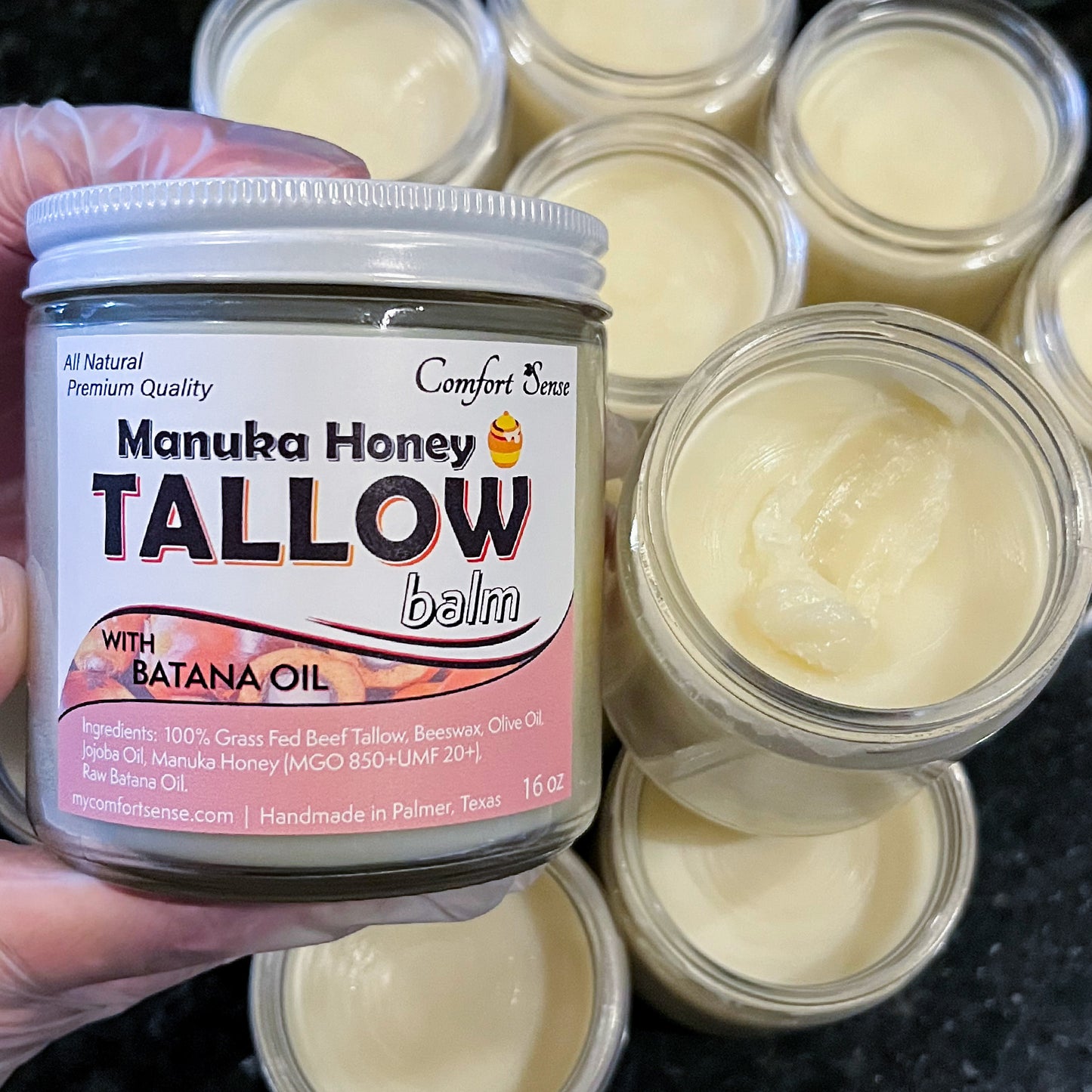 Batana Beef Tallow Balm with Manuka Honey