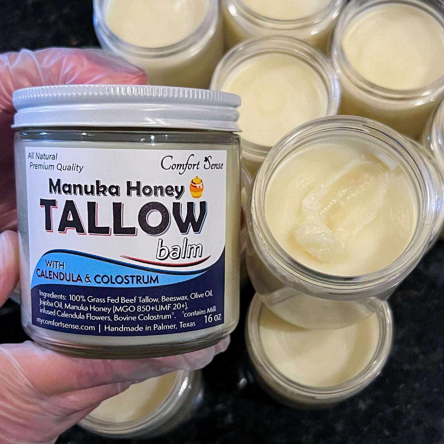 Colostrum & Calendula Beef Tallow Balm with Manuka Honey