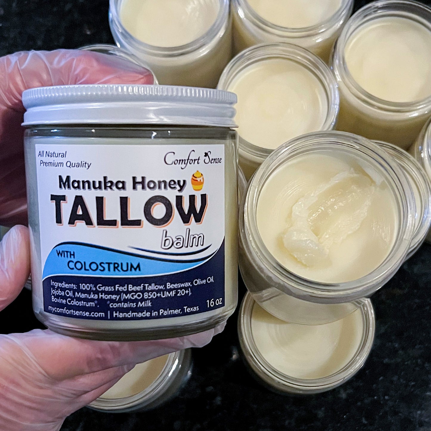 Colostrum Beef Tallow Balm with Manuka Honey