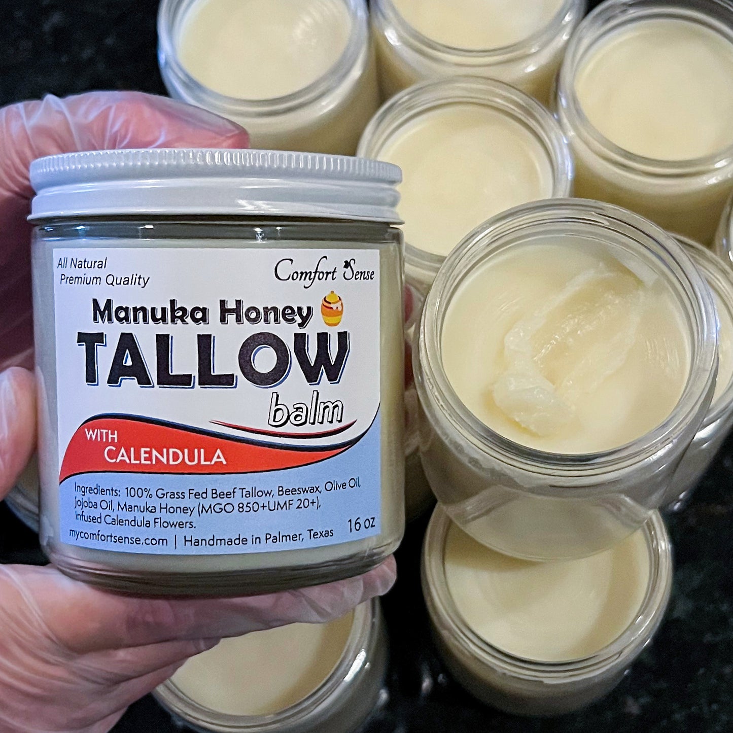 Calendula Beef Tallow Balm with Manuka Honey