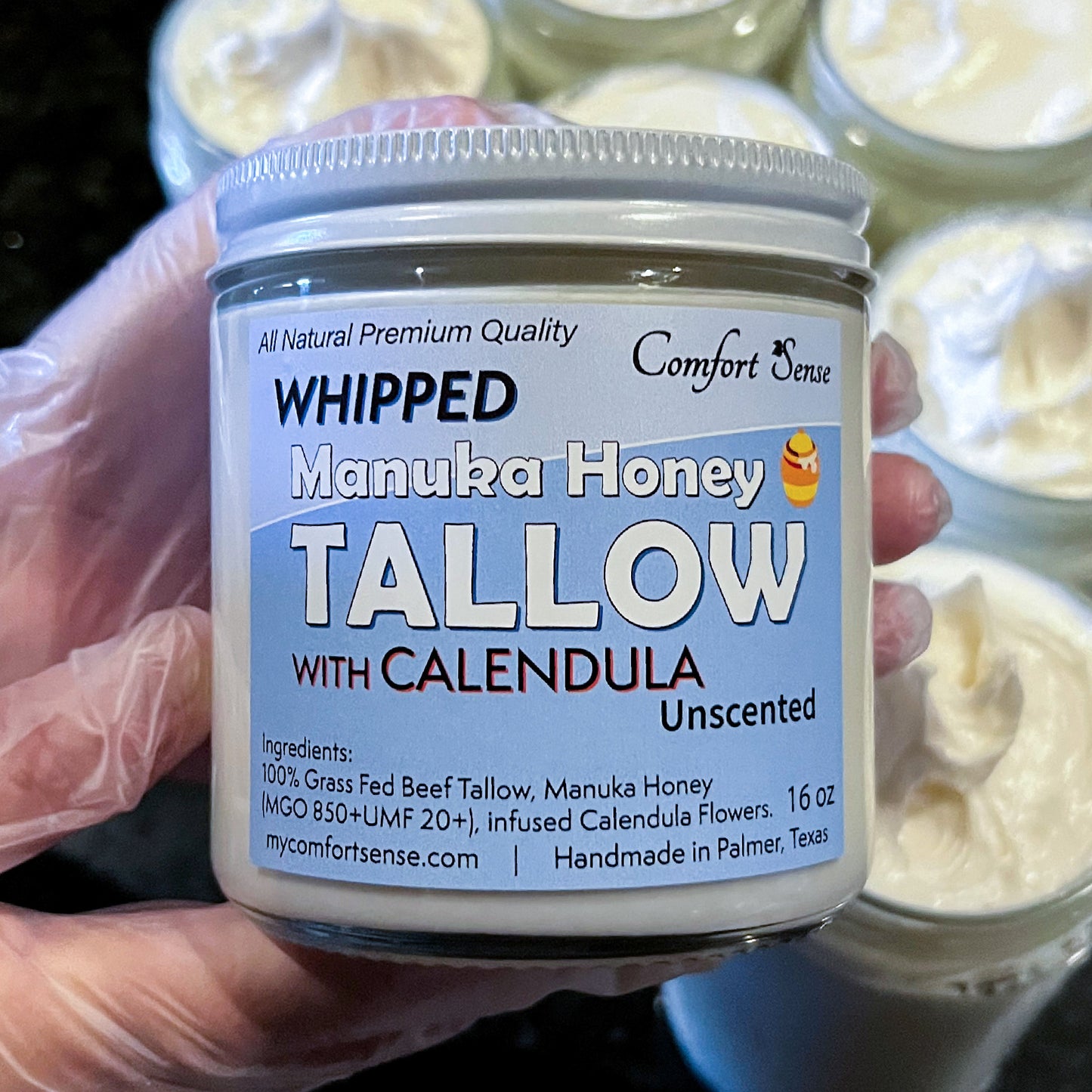 Calendula Whipped Beef Tallow Cream with Manuka Honey