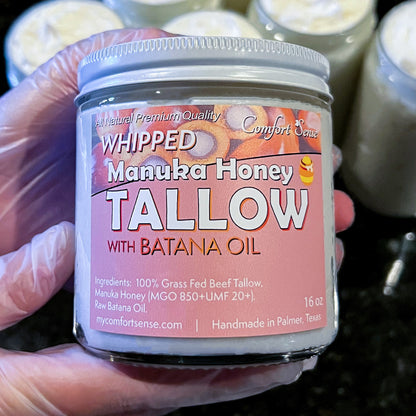 Batana Oil Whipped Beef Tallow Cream with Manuka Honey