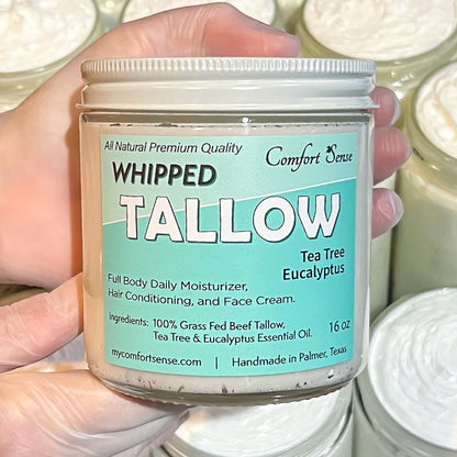 Tea Tree Eucalyptus Whipped Beef Tallow Cream