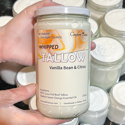 Vanilla Bean Citrus "Creamsicle" Whipped Beef Tallow Cream