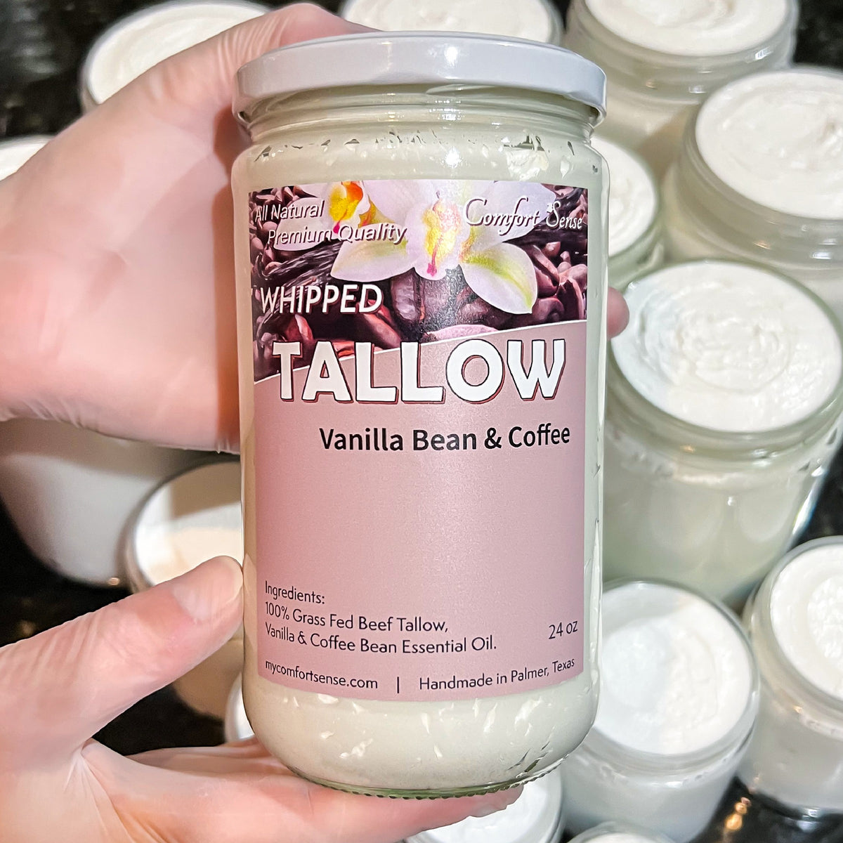 Vanilla Bean Coffee Whipped Beef Tallow Cream