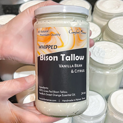 Vanilla Bean Citrus "Creamsicle" Whipped Bison Tallow Cream