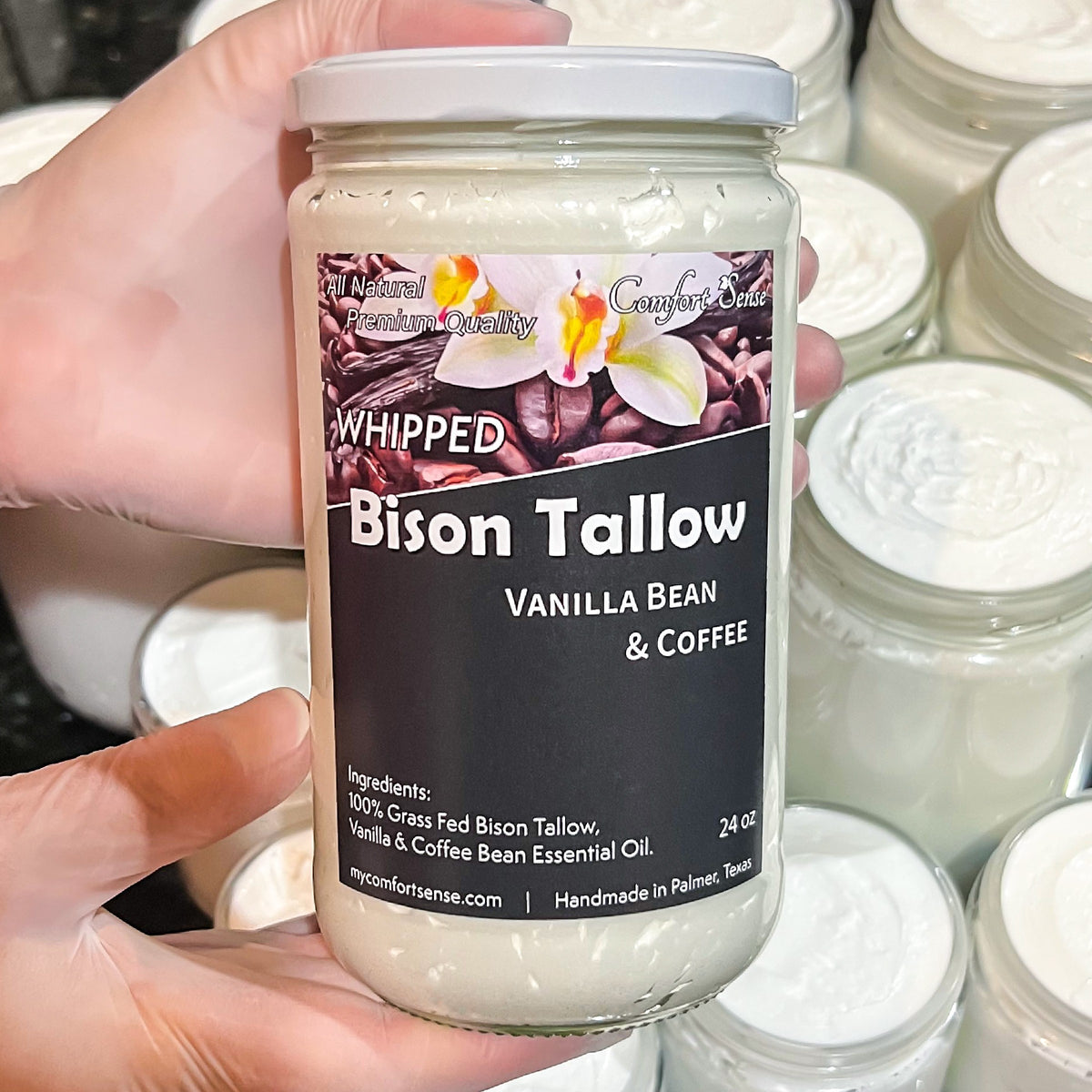 Vanilla Bean Coffee Whipped Bison Tallow Cream