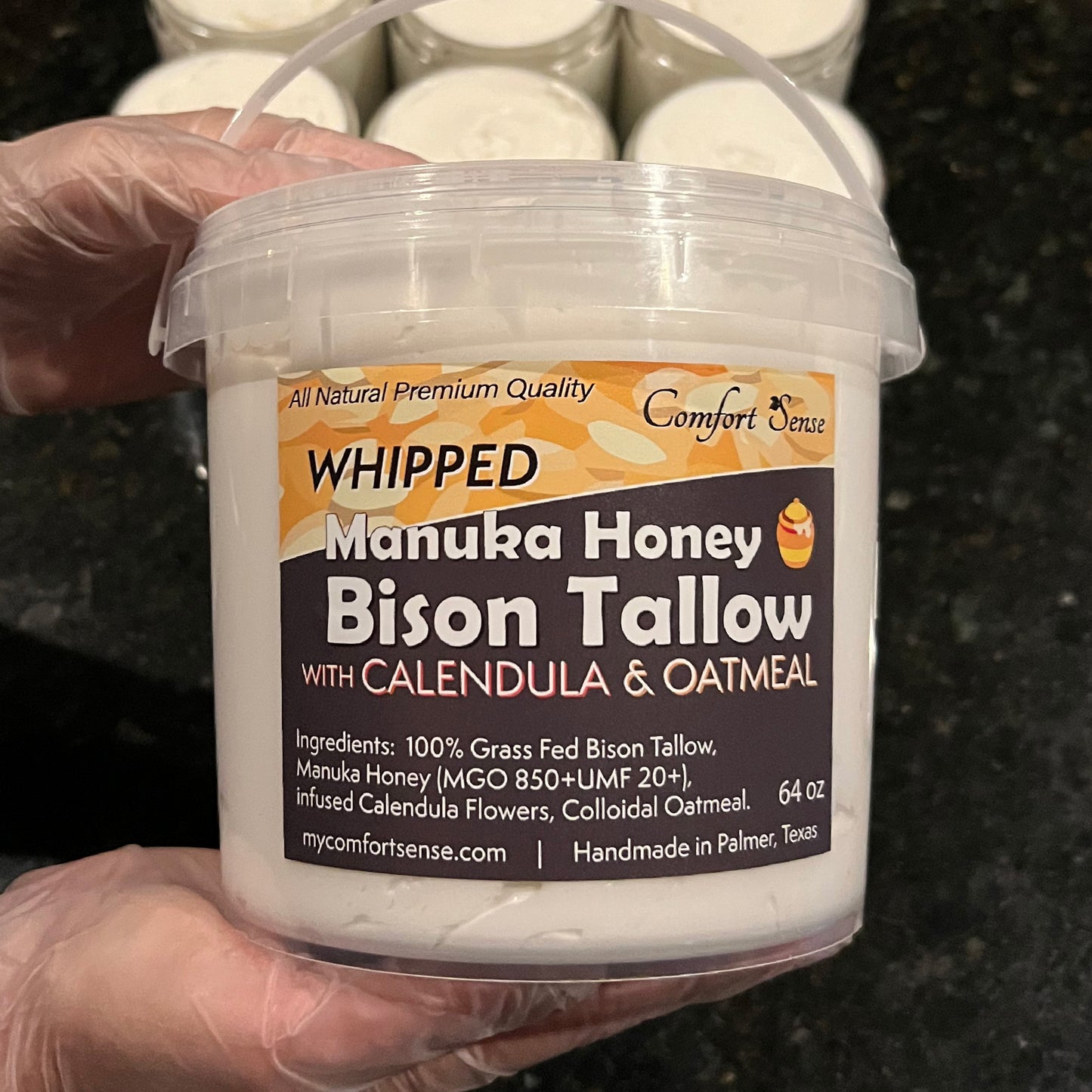Oatmeal & Calendula Whipped Bison Tallow Cream with Manuka Honey